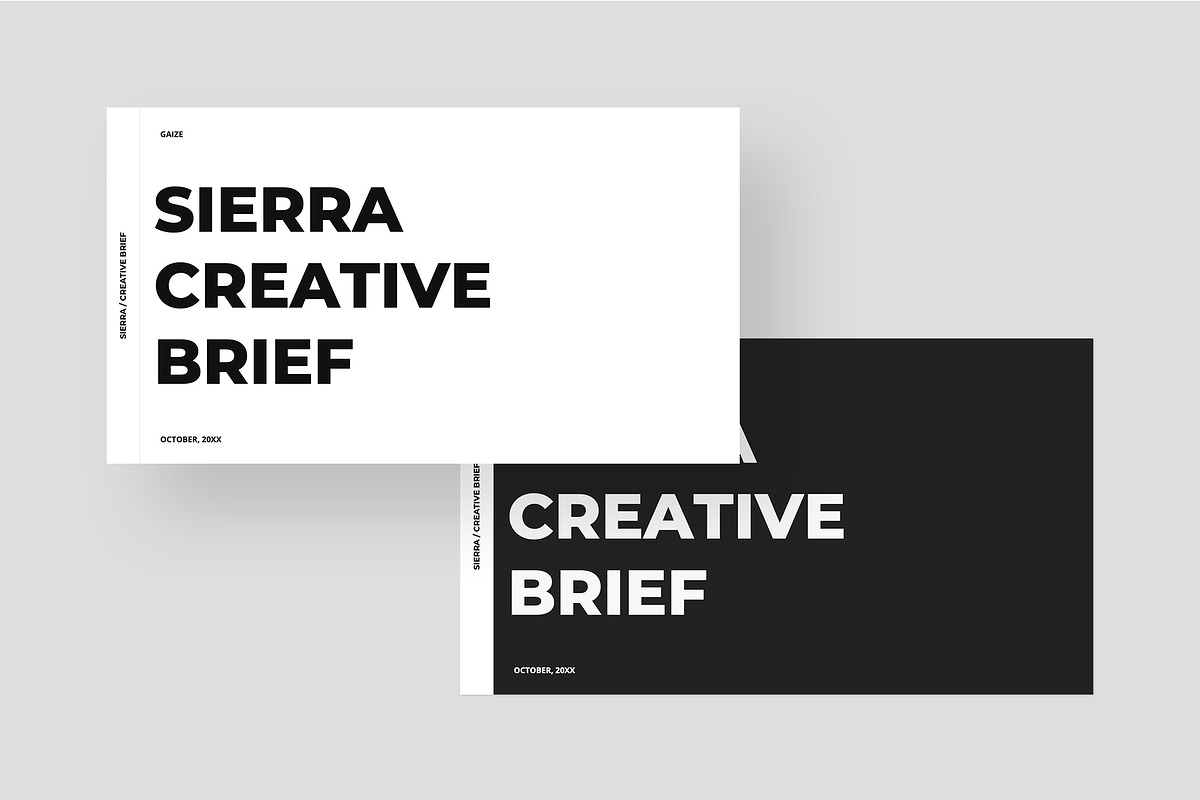 SIERRA Creative Brief PowerPoint Template preview 2