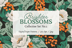 Brighter Blossoms Digital Paper Pack