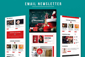 Christmas Email Newsletter Template, a Websites & App Template by MightyDesign