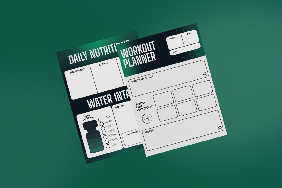 Workout Planner, a Print Template by graphicook (Photo 2 of 3)