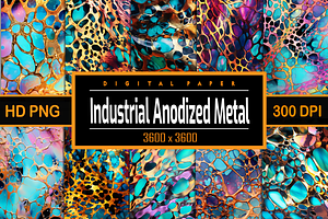 Industrial Anodized Metal, an Object Graphic by Printable Treasure