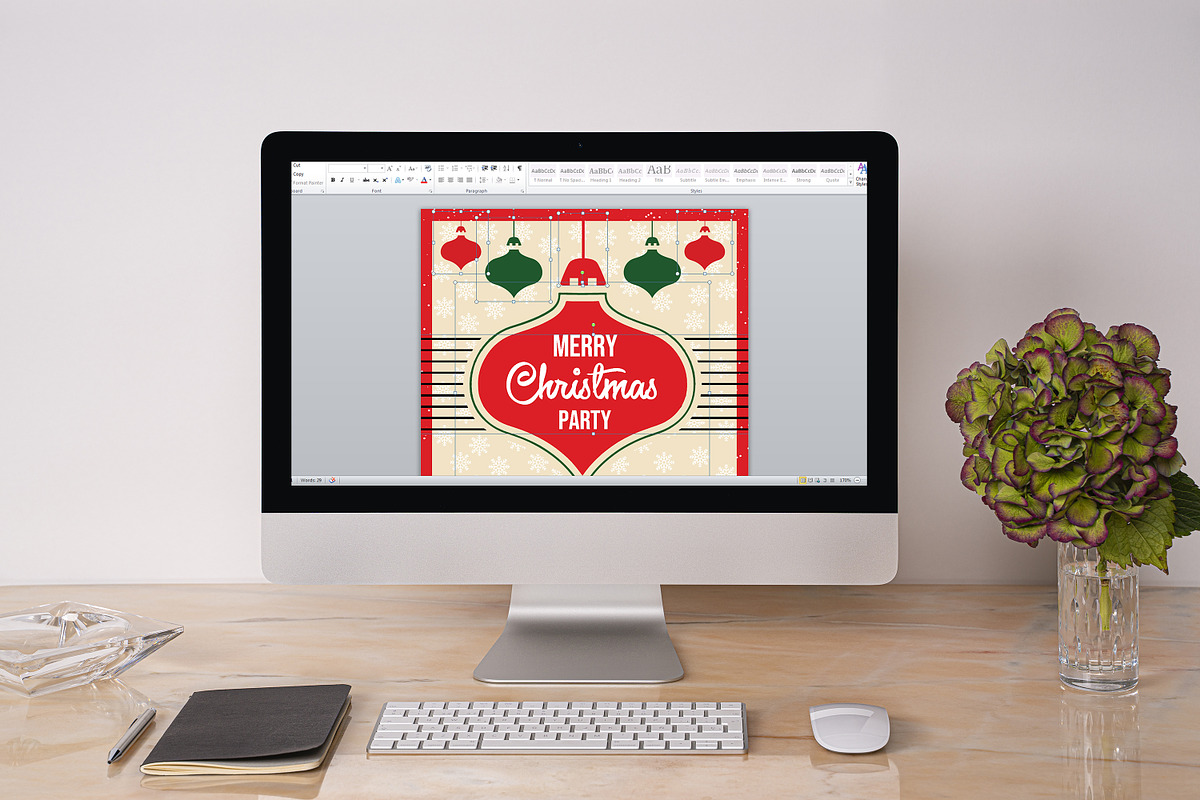 Christmas Party flyer Template, a Flyer Template by Ultimate Template Shop (Photo 6 of 6)