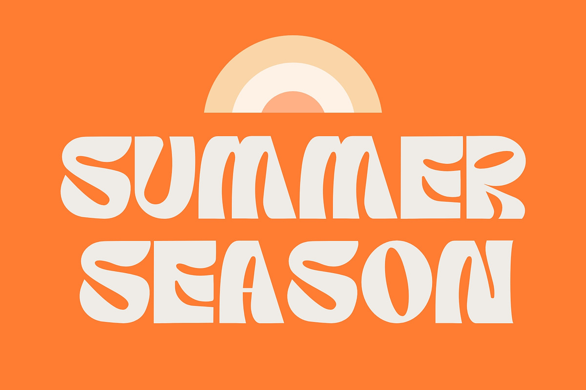 Quiny Groovy Font, a Serif Font by Rasgood (Photo 2 of 7)