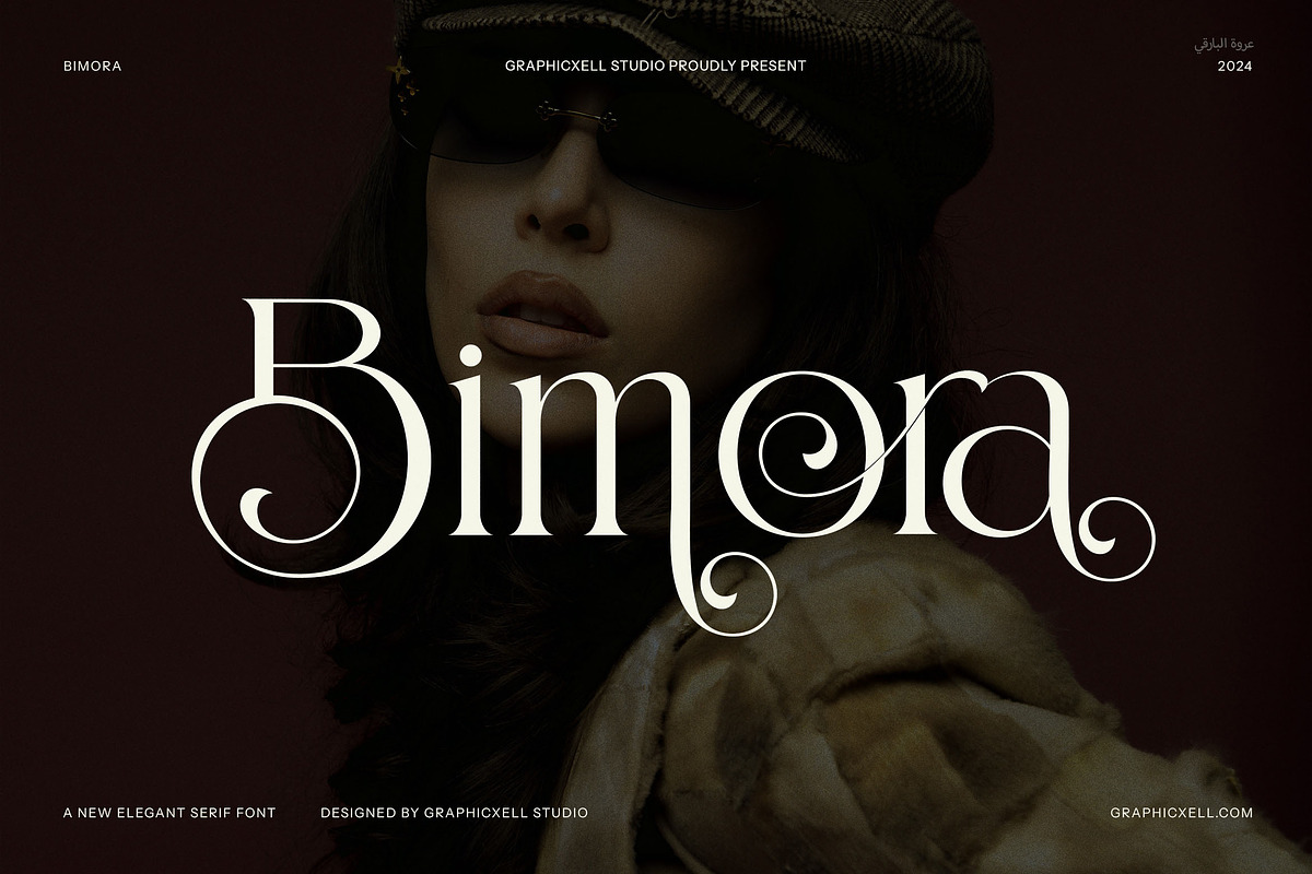 Bimora Stylish Serif Font, a Serif Font by Graphicxell (Photo 1 of 8)