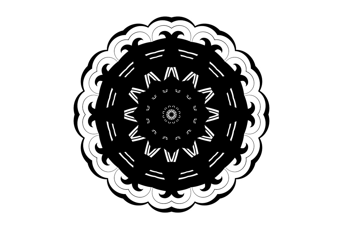 Artistic Mandala Vector Collection, a Decorative Illustration by NJ Himel (Photo 62 of 101)