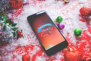 Christmas & New Year Mock-Up, an iPhone Mockup by EmilGuseinov (Thumbnail 19 of 23)