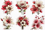 Whimsical Spring Flower Clipart, an Illustration by Craft Nest (Thumbnail 6 of 11)
