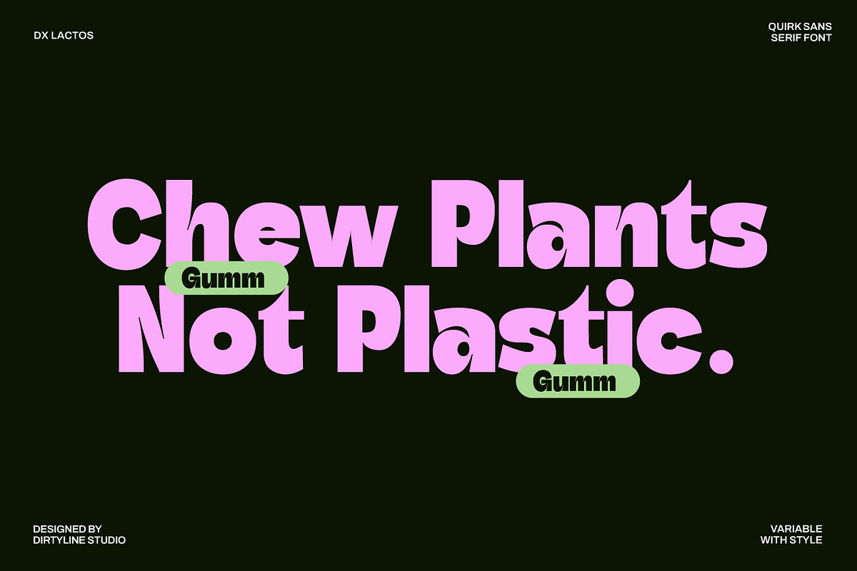 Dx Lactos - Quirk Font Variable, a Sans Serif Font by Dirtyline Studio (Photo 15 of 17)