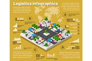 Logistic illustration infographics, a Technology Illustration by AlexZeL (Thumbnail 2 of 4)