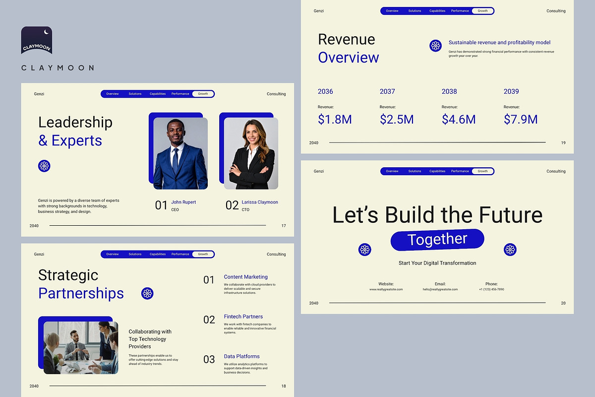 Consulting Business Presentation, a Presentation Template by Claymoon Lab (Photo 6 of 7)