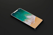Apple iPhone X - Mockup, an iPhone Mockup by Iamjaydesign (Thumbnail 3 of 6)