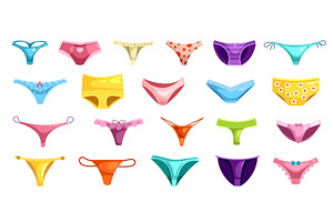 Cartoon women underpants. Female, an Object Illustration by Stock-Smart-Start
