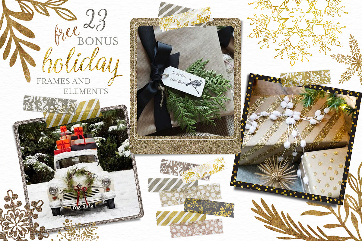 Glitter Washi Tape and Frames, a Templates & Theme by patternpop studio (Photo 3 of 5)