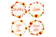 33 Flower Wreath Vector Collection, a Graphic by Propylparaben (Thumbnail 4 of 14)