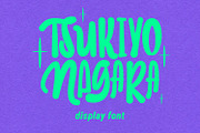 Tsukiyo Nagara Display Font, a Handwritten Font by Maulana Creative (Thumbnail 1 of 8)