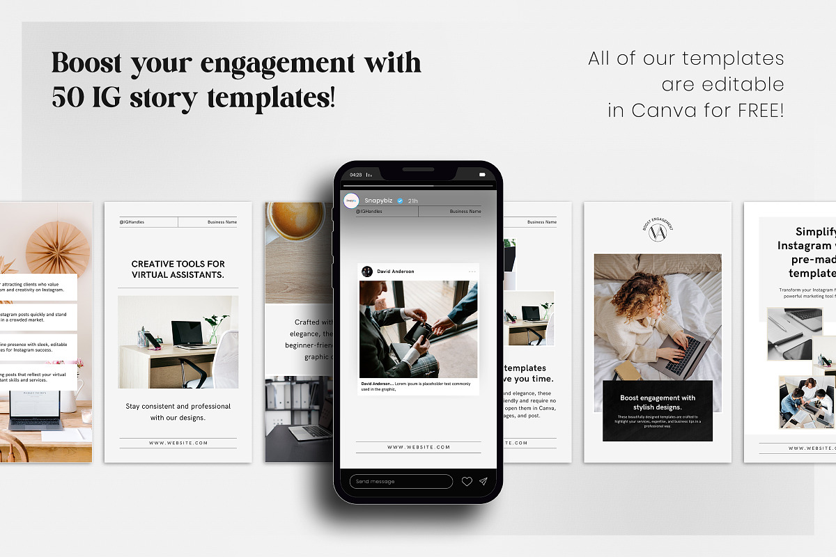 Virtual Assistant Instagram Story, a Social Media Template by Snapybiz (Photo 3 of 9)