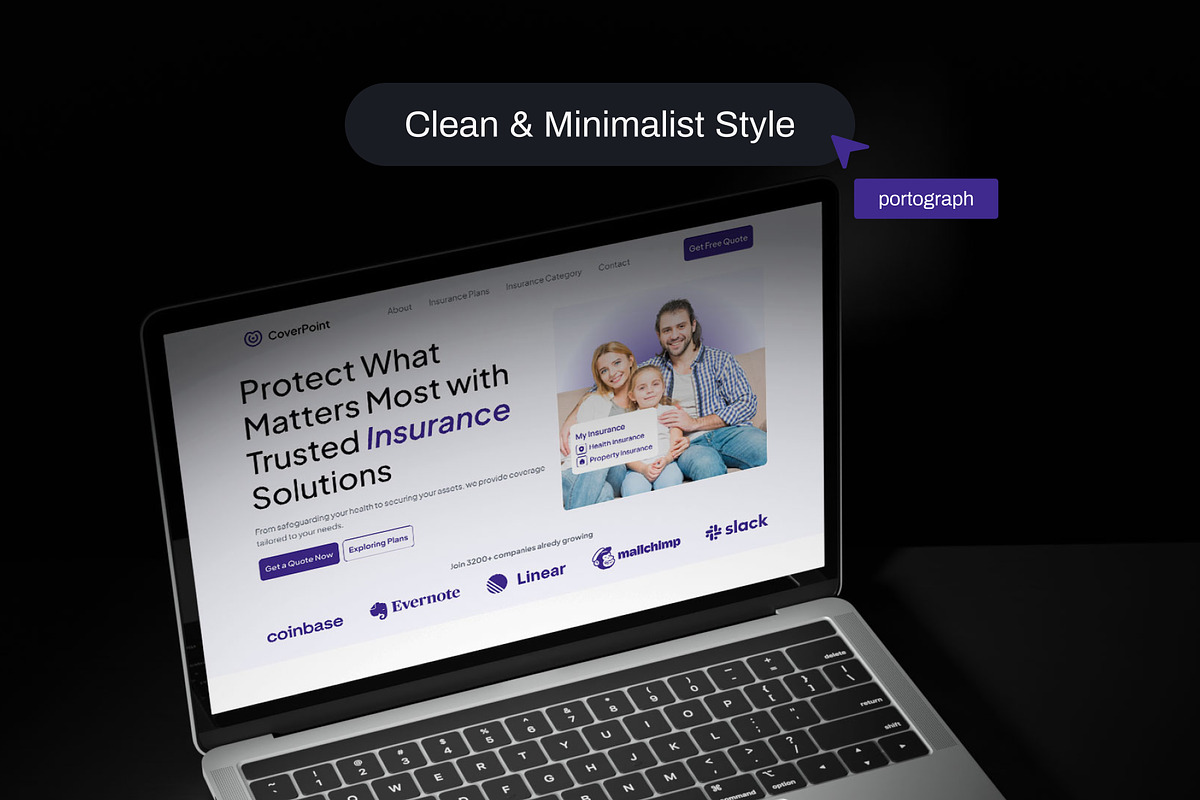 CoverPoint - Insurance Landing Page preview 4