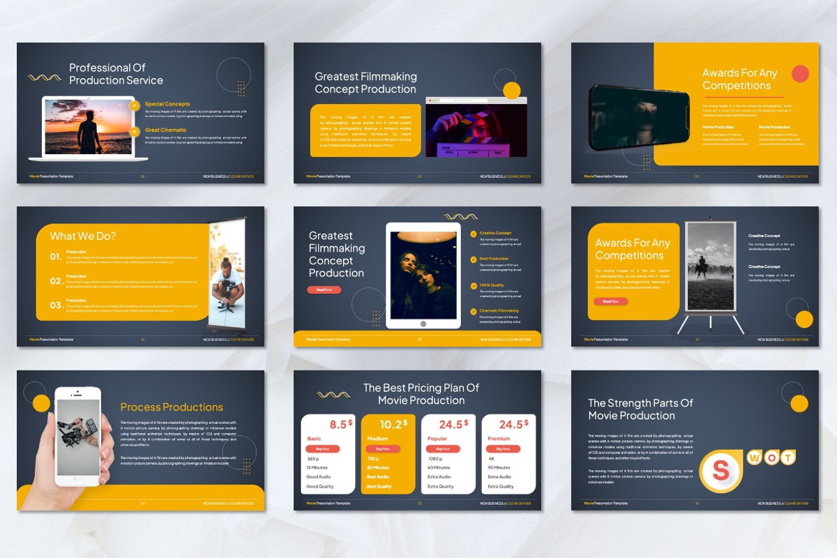 Snyver - Movie Production Keynote, a Presentation Template by Dhabee (Photo 5 of 7)