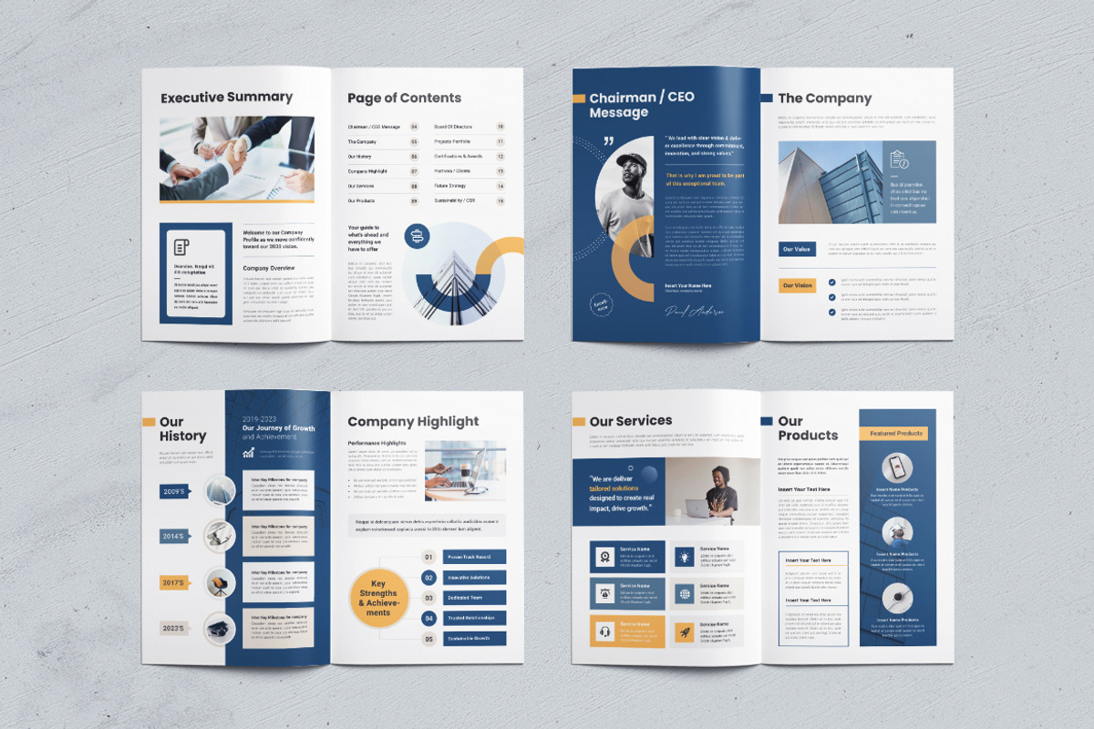 Company Profile | Corporate Brochure, a Brochure Template by Creativity-Design (Photo 3 of 6)