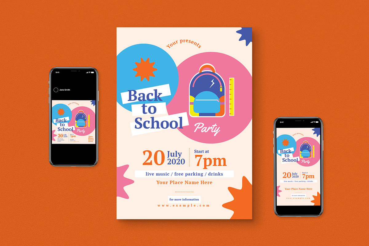 Back To School Flyer Set, a Flyer Template by graphicook (Photo 1 of 3)