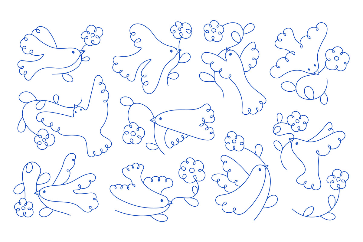 Bird Doodles & Vector Elements, a Graphic by so.ni.ka-store (Photo 3 of 13)