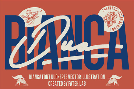 Bianca Font Duo + Vector Pack
