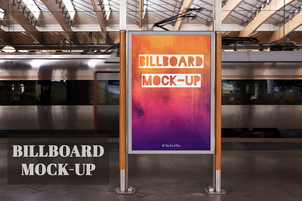 Billboard Mock-up, an Advertising Mockup by The Art of Pics (Photo 1 of 2)