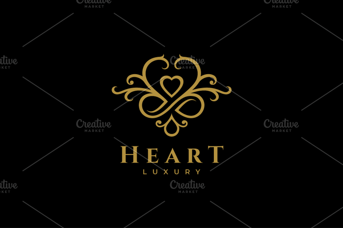 Heart Luxury Logo, a Branding & Logo Template by yopie (Photo 2 of 4)