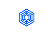 Hexagon Geometric Tech Logo, a Branding & Logo Template by Vectorium Studio (Thumbnail 1 of 9)