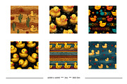 Rubber Duckies Retro Art Patterns, a Pattern Graphic by karenfoleyphoto (Thumbnail 10 of 15)