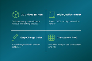 User Interface 3D Icon Pack