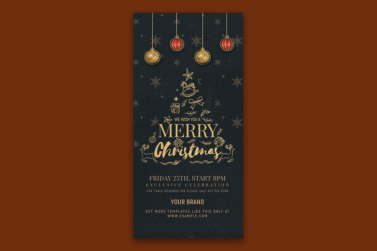 Christmas Flyer Template, a Templates & Theme by Designbuys (Photo 3 of 5)