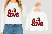 Faux Yarn LOVE Cherry Valentine PNG, an Illustration by designcity5 (Thumbnail 8 of 8)