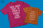 Ankle Biter Line - single-line font, a Handwritten Font by Missy Meyer (Thumbnail 5 of 8)