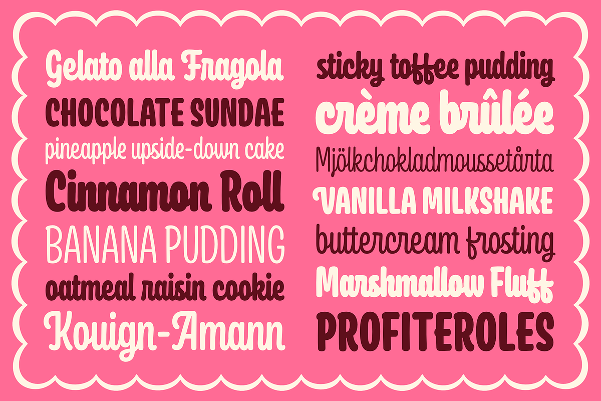 Frosting Script Family, a Script Font by Jonathan Ball (Photo 3 of 6)