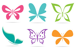 Vector Group Of Butterflies