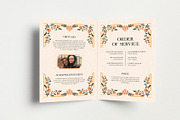 Elegant Floral Funeral Program, a Brochure Template by Neermana (Thumbnail 4 of 4)