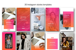 Pink CANVA Instagram Template N23