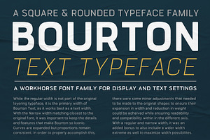 60% OFF Bourton Text Regular Font