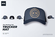 Trucker Hat Mockup, a Hat Mockup by PrePress Toolkit (Thumbnail 1 of 4)