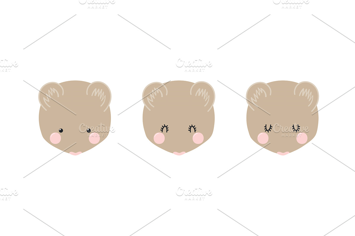 Cute little vole, field mouse face, an Animal Illustration by sceptical cactus