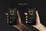 Hand Mockups iPhone 12 Pro, normal, an iPhone Mockup by Pierre Borodin (Thumbnail 2 of 8)