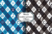 Set of Christmas patterns + bonus, a Pattern Graphic by Dasha_D (Thumbnail 2 of 5)