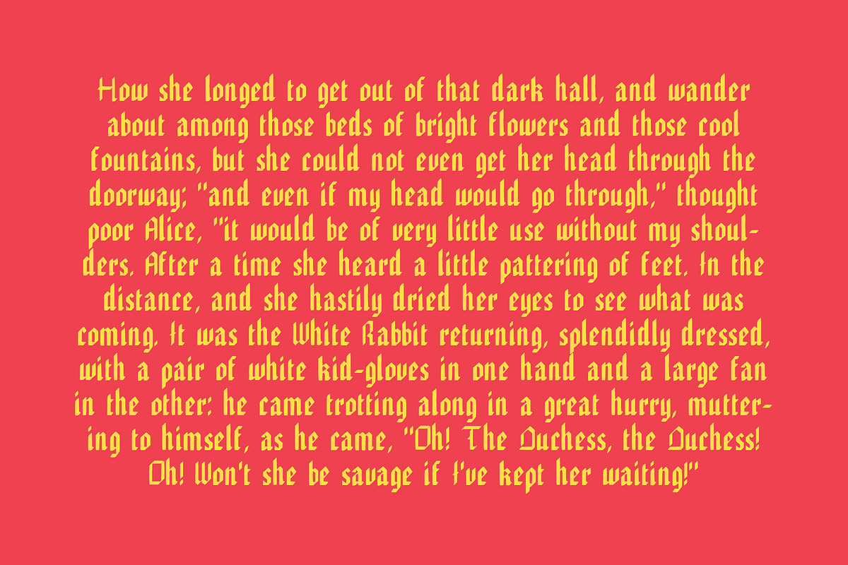 EDGAR, Handmade Gothic Typeface preview 3