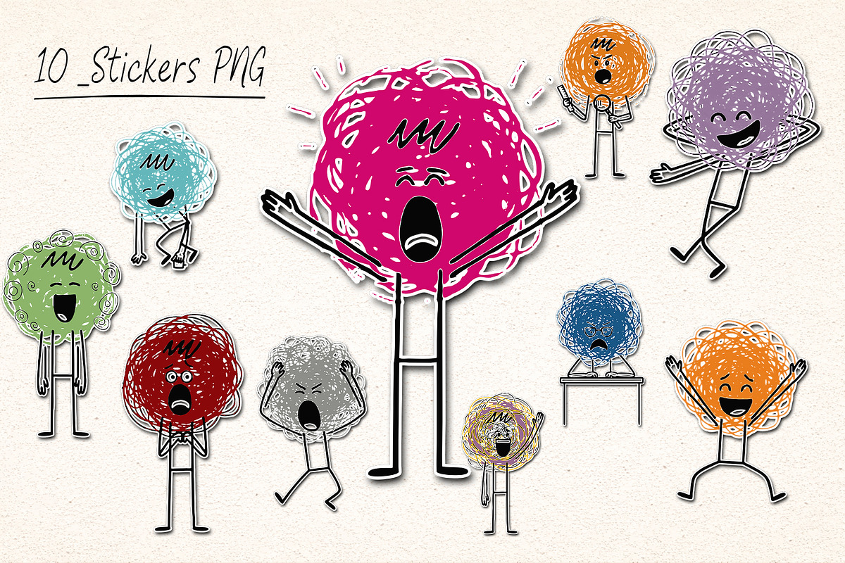 Emotional Personalities – Hand-Drawn, a Person Illustration by 3d_model_tifotizi (Photo 5 of 7)