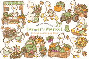 Farmer's Market Goose Clipart, an Animal Illustration by Blumensdiary (Thumbnail 1 of 6)