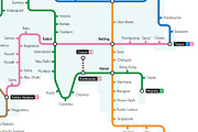 World Metro Map Vector Illustration, an Education Illustration by asantosg (Thumbnail 6 of 9)