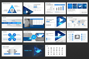 Triangle Network PPT Template