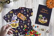 Halloween set. Watercolor hand drawn, an Object Graphic by JuliaBadeeva (Thumbnail 7 of 7)