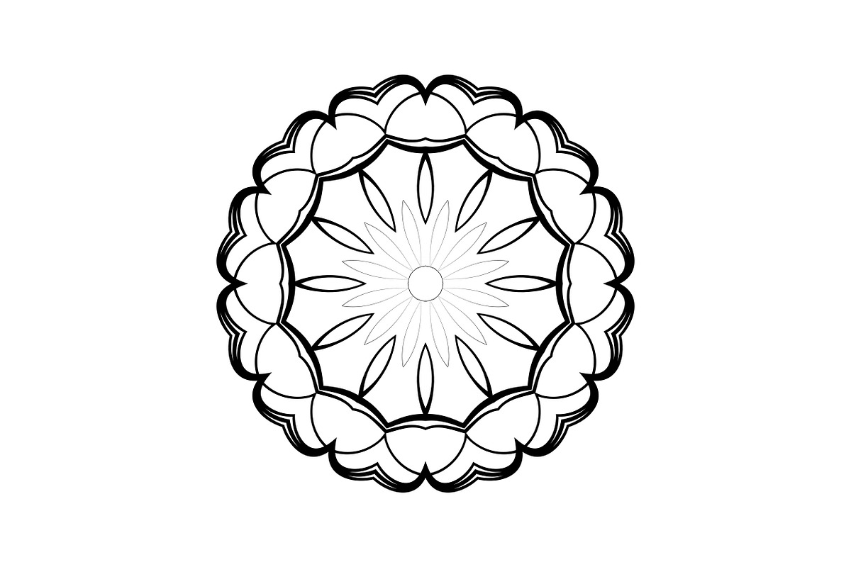 Decorative Mandala Digital Art Pack, a Decorative Illustration by NJ Himel (Photo 61 of 101)